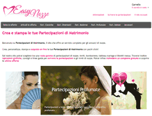 Tablet Screenshot of partecipazioni-di-matrimonio.com